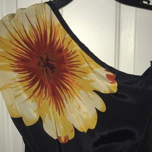 Navy flower jumpsuit